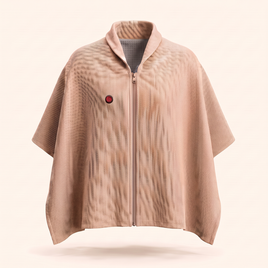 CozyCovers Apricot shoulder cape, original clean front hero
