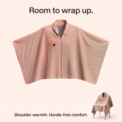 Apricot CozyCovers shoulder cape coverage and chair drape